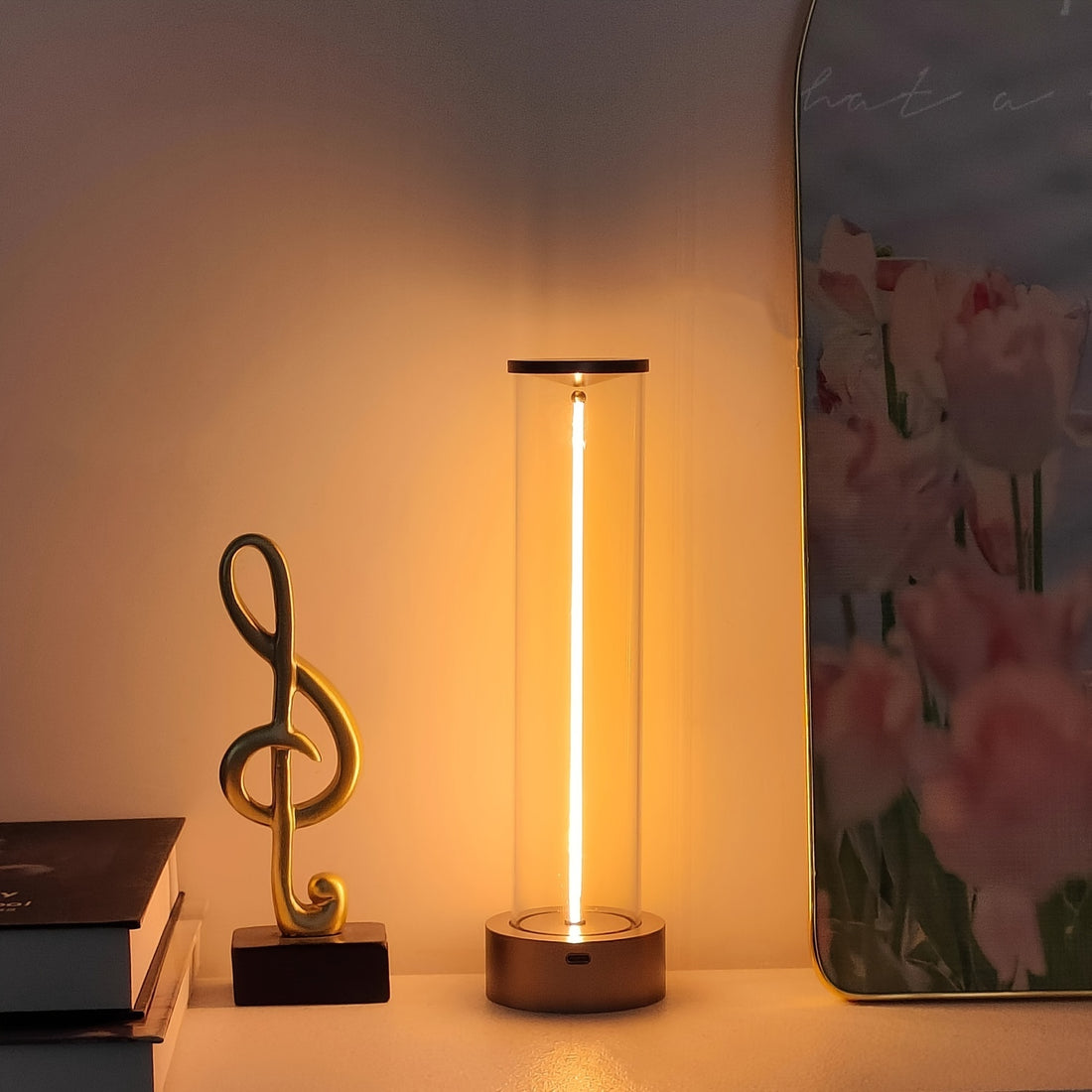 Minimalist Bedside Table Lamp – Modern Desktop Lighting for Bedroom & Office | Clarens