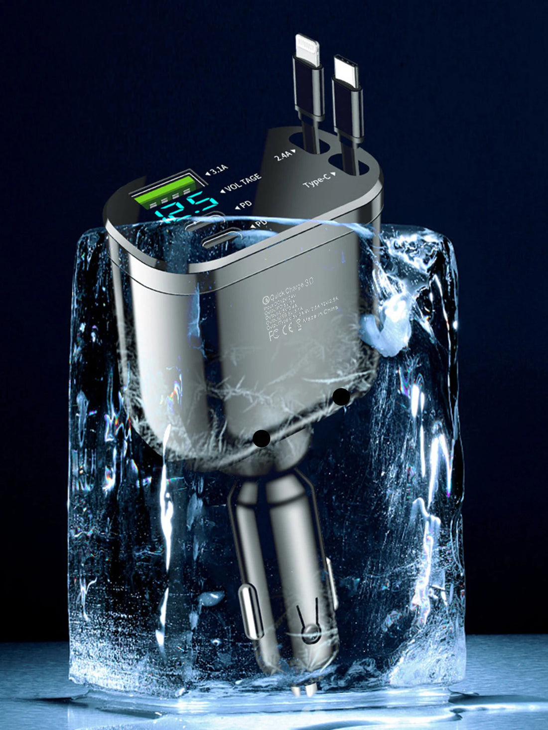 One-to-five car charger