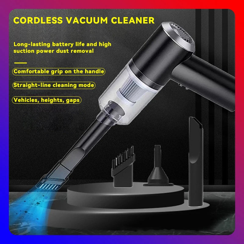 Powerful Handheld Vacuum Cleaner – Portable High-Suction Cordless Mini Vacuum for Car & Home | Clarnex